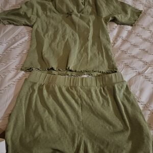Roller Rabbit Green Pajama Set